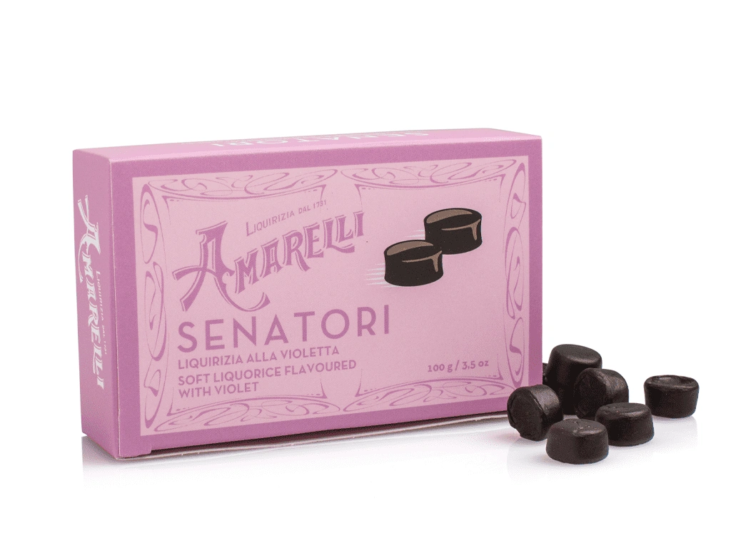Liquirizia Gommosa Senatori alla Violetta – Amarelli 100 g - immagine 2