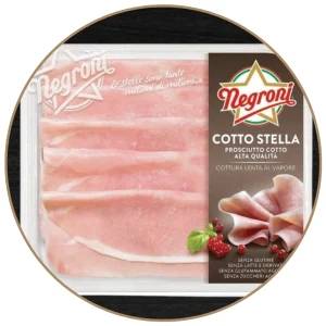 Prosciutto cotto Stella a fette, Negroni – busta 110 gr