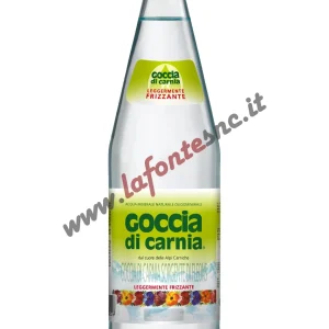 Acqua Goccia di Carnia Lievemente Frizzante 1 litro vetro (12 bottiglie)
