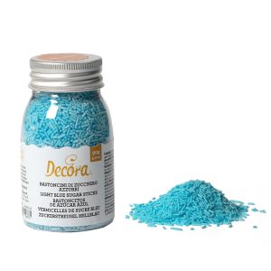 BASTONCINI DI ZUCCHERO- AZZURRI- DECORA
