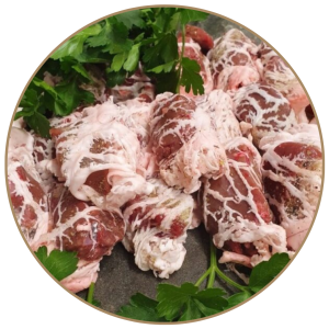 Fegatelli di agnello in reticella di suino