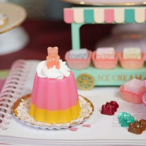 Budino alla Fragola con orsetto