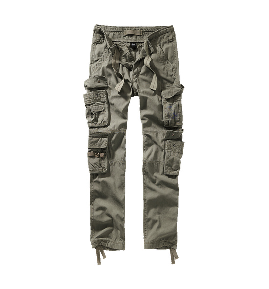 Pantaloni verdi Pure Slim ideali per caccia e attività all’aperto 100% cotone | Brandit