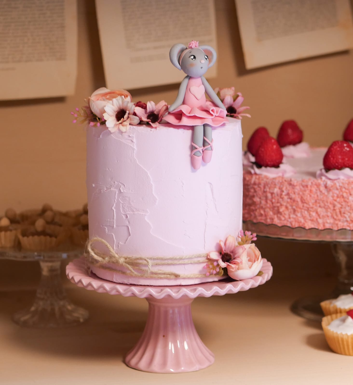 Torta Topina e fiorellini - immagine 3