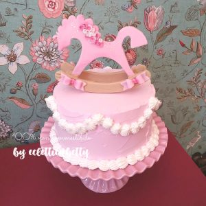 Torta cavallino a dondolo bimba