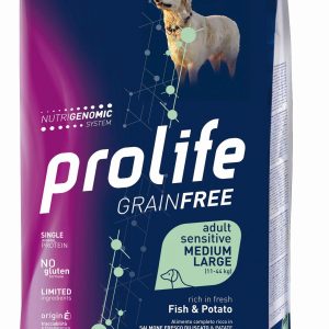 Prolife Grain Free Adult Sensitive Fish e Potato – Medium/large