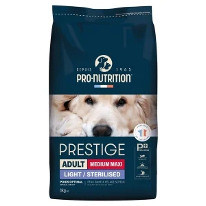 Crocchette per Cani Adulti Sterilizzati Pro-Nutrition Flatazor Prestige Medium/Maxi Light/Sterilised Taglia Media/Grande 3kg